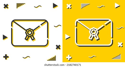 icono de la línea de letra. Estilo de esquema simple.signo lineal de letra. Ilustración vectorial aislada en fondo blanco. EPS de trazo editable 10