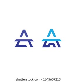 Letter A line logo. Company logo. Abstract vector letter icon