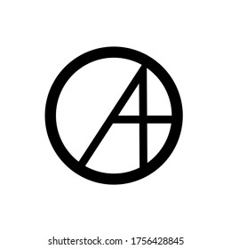 Letter A line logo design. Circular design. creative minimal monochrome symbol. vector sign design. Premium business logotype. Graphic alphabet symbol for corporate business logos.