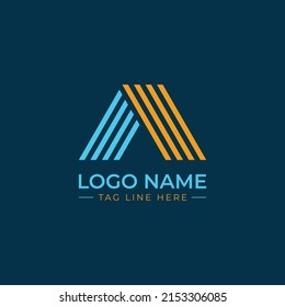 A Letter Line Logo Design And Premium Quality Vector And Unique Concept.