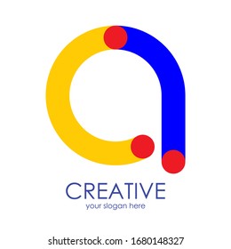 Diseño del logotipo de la línea A. Diseño universal elegante de señalización vectorial. Logotipo de negocio Premium. Símbolo gráfico del alfabeto para la identidad empresarial.
