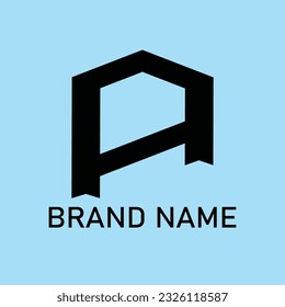 Diseño del logotipo de la línea A de la letra. Plantillas de diseño de logotipo abstracto vectorial. Usable para logotipos de empresas y marcas. Elemento de plantilla de diseño de logotipo de vectores planos.