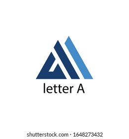 Letter A line logo, icon. Simple, clean and fresh line letter a logo