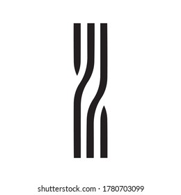 Diseño de forma de línea de carta