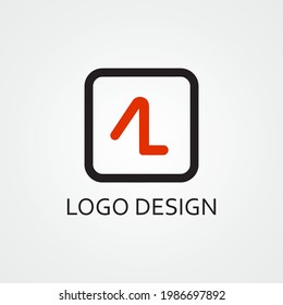 a letter line style for logo design