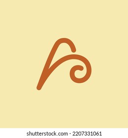 Letter A Line Symbol, Suitable for initial or brand logo design
