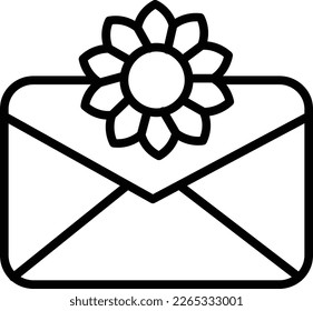 Letter Line Vector Icon Design