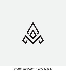 A letter liner logo design