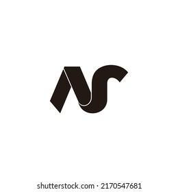 letra como vector de logotipo de cinta plana 3d vinculado