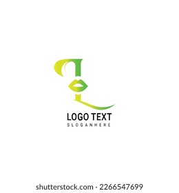 Letter Lips Logo Design Vector Icon Graphic Emblem Illustration