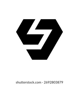 Letter LJ kreatives, kräftiges Monogramm Logo