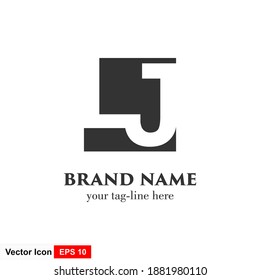 Letter LJ initial logo design. Modern template design. Vector icon.