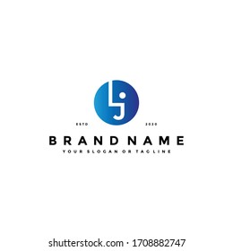 letter LJ logo design vector template