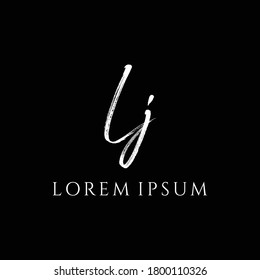 Letter LJ luxury logo design vector
