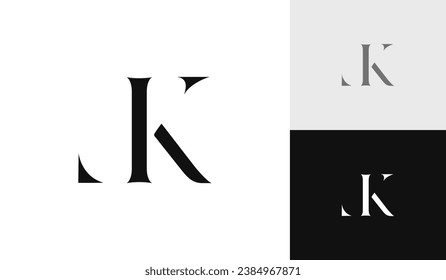 Letter LK initial monogram logo design