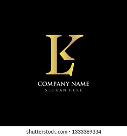 letter LK logo vector
