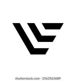 Letter LL or LE monogram logo