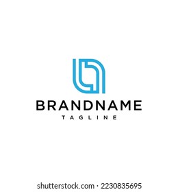Letter LL logo design vector template