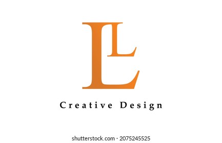 Letter LL logo icon design template elements