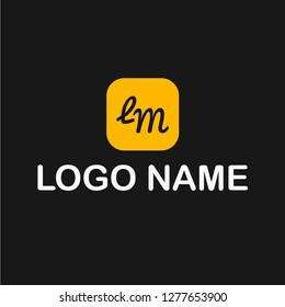 letter lm logo concept. Designed for your web site design, logo, app, UI