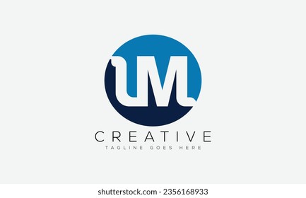 Letter LM logo design template vector illustration.