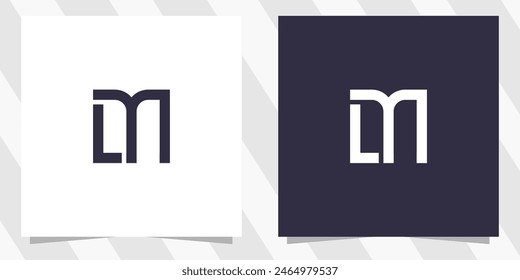 Buchstaben LM ML Logo Design