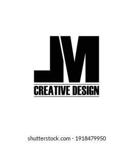 Letra LM diseño de logotipo simple vectorial