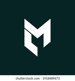 Letter LM simple logo design vector