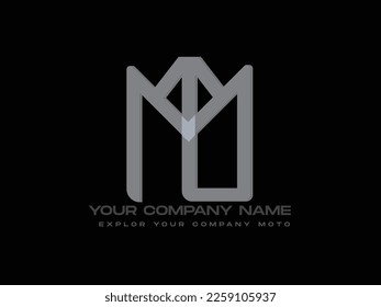 Letter LM simple logo design vector