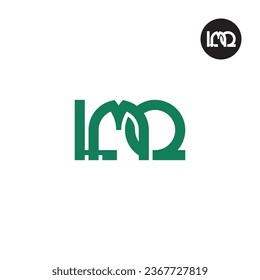 Diseño de logotipo de monograma de carta LMQ