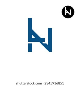 Letter LN NL Monogram Logo Design Einzigartig