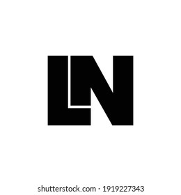 Einfacher Logo-Design von Letter LN