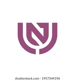 Letter LNJ logo design elements, modern creative logo template