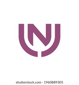Letter LNJ monogram logo template, typography logo inspiration - Vector