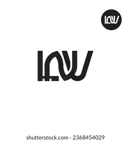 Logo-Design des Briefes LNV Monogram