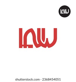 LNW Monogram Logo Design Einfach
