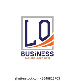 Carta LO Logotipo comercial. Logotipo moderno para marca corporativa. Logotipo de sucesso LO Growth
