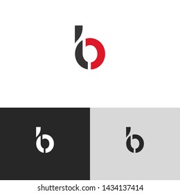 Letter lo linked lowercase logo design template elements. Red letter Isolated on black white grey background. Suitable for business, consulting group company.