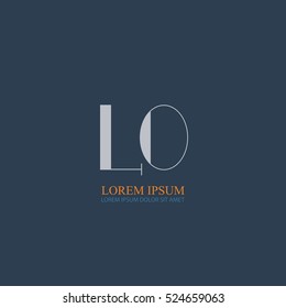 letter Lo logo design for company identity