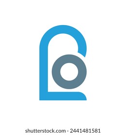 Letter lo logo, vector design template