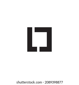 
letter LO OL L O, simple symbol box vector logo