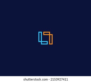 Letter LO, OL, LL, O Logo Design vector Template