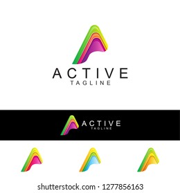 Letter A logo