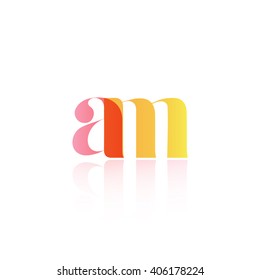 Letter AM logo