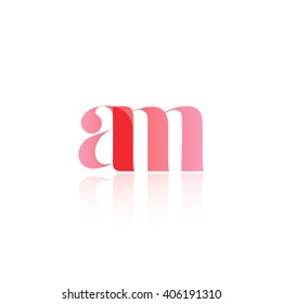 Letter AM logo