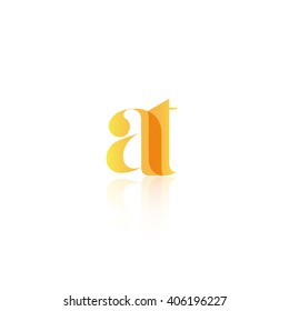 Letter AT logo