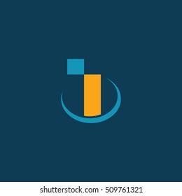i letter logo