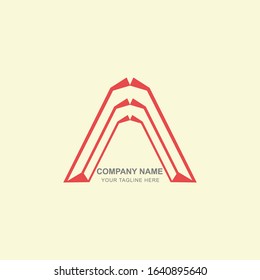 Letter Logo A. Clean and unique A letter logo design. Flat letter logo for blog. IT, company, industries etc.