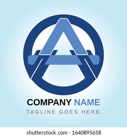 Letter Logo A. Clean and unique A letter logo design. Flat letter logo for blog. IT, company, industries etc.