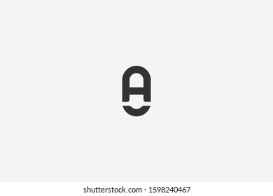 Letter logo A. Initial Icon A, and medicine pill vector, health illustration symbol. 